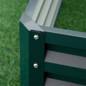 Maceta moderna de metal para jardín DB, cuadrada, para exteriores, ecológica, con recubrimiento en polvo, para flores y plantas verdes - Product Image 6