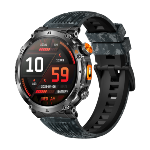 Montre connectée best-seller avec lampe torche, écran AMOLED 44-49 mm, GPS, sport, fitness, Android, acier, étanche IP68, 5-10 - Product Image 1