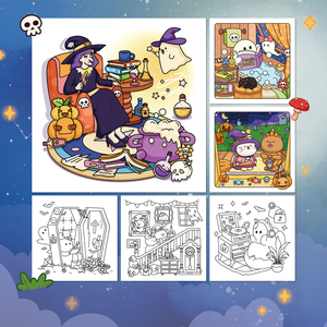 Petit livre de coloriage effrayant pour enfants et adultes avec effrayantes petites créatures effrayantes mignonnes livres de coloriage imprimés personnalisés pour enfants adultes - Product Image 5