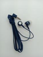 JIND-211 Earbud Sekali Pakai JetBlue Murah dan Nyaman untuk Penerbangan, Headphone Musik Berkabel untuk Penggunaan di Pesawat