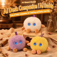 Vente en gros HongRuiKe AI Smart Funny Educational 10cm Peluche en polyester avec écran HD et fonction de chat vocal, porte-clés pour tous les âges
