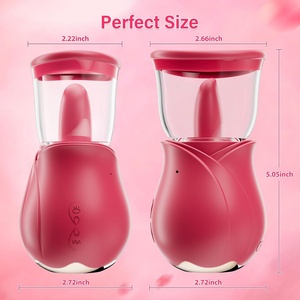 Donne Sex Toys aspirante vibratore-rosa Sex Toy Pussy pompa vibratori Clitoral con 4 modalità di aspirazione e <span class=keywords><strong>5</strong></span> leccate vibranti - Product Image 5