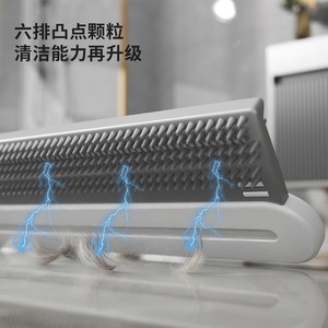 Brosse de nettoyage multifonctionnelle pour animaux de compagnie avec rouleau anti-poils pour l'élimination des poils de chien et de chat sur tapis, canapé, usage domestique - Product Image 3