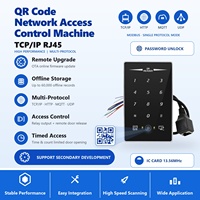 Lecteur RFID réseau TCP/IP, interface RJ45, prise en charge de la télécommande, UDP HTTP MQTT, lecteur de code QR 13,56 MHz, lecteur IC pour contrôle d'accès
