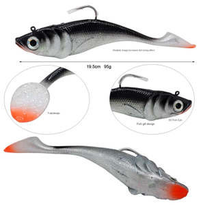 Appât souple bionique imprimé WEIHE 19,5 cm 95 g <span class=keywords><strong>pour</strong></span> <span class=keywords><strong>la</strong></span> pêche à <span class=keywords><strong>la</strong></span> <span class=keywords><strong>dorade</strong></span> et à <span class=keywords><strong>la</strong></span> carpe cruciane en mer et en bateau - Product Image 6