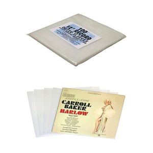 Manchons de protection extérieurs en vinyle plastique transparent pour disques vinyles LP, utilisables comme pochettes pour <span class=keywords><strong>CD</strong></span> - Product Image 1