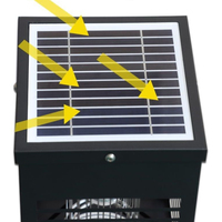 Lampe Solaire Anti-Moustiques Phototactile Écologique Sans Pollution Piège Lumineux pour Pelouse