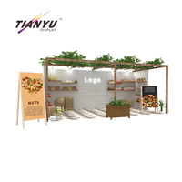 TIANYU Cadre de présentation lumineux LED pour stand de stand de restauration, stand de vente ambulant, stand d'exposition et support TV