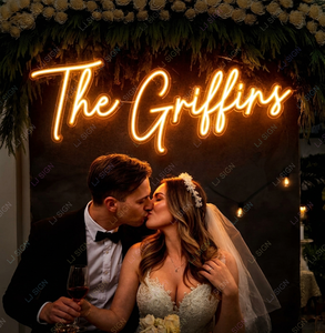 Enseigne néon LED personnalisée avec nom, signalétique murale pour mariage, salon, studio de manucure, salon de <span class=keywords><strong>tatouage</strong></span>, bar, pub, décoration - Product Image 1