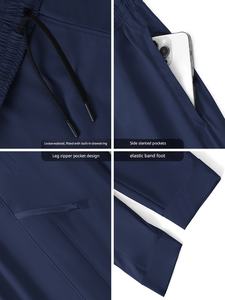 Vente <span class=keywords><strong>en</strong></span> gros – Prêt à expédier – Pantalon de sport mi-taille pour homme, séchage rapide, respirant, coupe droite, idéal pour le printemps, l'été, le fitness et la course <span class=keywords><strong>en</strong></span> extérieur - Product Image 3