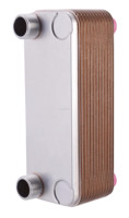 Refroidisseur d'eau en cuivre pour moteurs 5 ~ 15HP noyau de pompe industries agricoles refroidisseurs d'huile évaporateur à plaques brasées échangeurs de chaleur