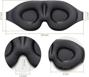 Máscara de Dormir Contorneada en 3D, MOQ de 100 Unidades, Sin Presión en los Ojos, Copas Oculares Profundas de 13 mm para Maquillaje y Usuarios de Pestañas Postizas - Product Image 6