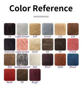 Color gris 30g/1oz venta al por mayor europeo ruso Afro Remy extensiones de cabello virgen doble Afro Kinky Bulk Hair para trenzas bohemias - Product Image 3