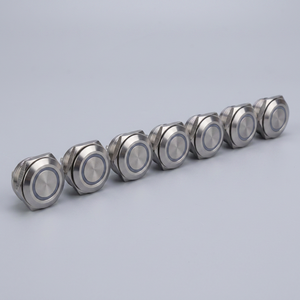 12mm 16mm 19mm 22mm Flattest Metal Momentary Waterproof <strong>12V</strong> Led Illuminated RGB Push Button <strong>Switch</strong> - Product Image 6