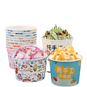 Bán buôn giấy dùng một lần <span class=keywords><strong>Ice</strong></span> <span class=keywords><strong>Cream</strong></span> cup với mái vòm Nắp tùy chỉnh in ấn cho sữa chua đông lạnh <span class=keywords><strong>Ice</strong></span> <span class=keywords><strong>Cream</strong></span> mì Cookies bánh mì kẹp thịt - Product Image 6
