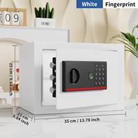Coffre-fort ignifuge intelligent avec déverrouillage par empreinte digitale, antivol, pour la maison/le bureau, serrure électronique numérique, coffre-fort pour argent, bijoux, dossiers