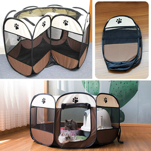 Corral para Perros, Jaula Tipo Tienda de Campaña para Perros Pequeños, Portátil para Interiores y Exteriores, de Acero Inoxidable, Ecológico - Product Image 4