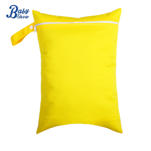 Vente directe d'usine, <span class=keywords><strong>sac</strong></span> de rangement à poche unique réutilisable, imperméable et écologique, 30*40 cm, avec fermeture éclair pour couches de bébé humides ou sèches - Product Image 1