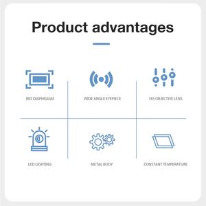新しい1600X実験用顕微鏡双眼生物顕微鏡メーカー - Product Image 3