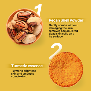 Commercio all'ingrosso biologico Scrub al sale curcuma idratante per il corpo sbiancante Scrub esfoliante gommags Corporels per la cura del corpo - Product Image 4