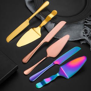 Stainless Steel <b>Cake</b> <b>Knife</b> And Spatula Set Rectangle Wedding <b>Cake</b> <b>Cutting</b> Tools Reusable YT A030 - Product Image 4