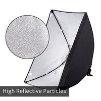 Kit de studio photo en aluminium à lumière continue SH Brand 5500K, boîte à lumière 50x70CM, 50W 110V