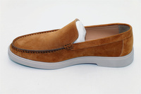 Fabricants de chaussures en cuir LANCI 2023, chaussures de créateur sur mesure, mocassins en daim pour hommes