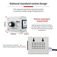 Régulateur électronique AC 220V pour ventilateurs de plafond, contrôleur de vitesse variable en continu, interrupteur de contrôle de tension et de température, fabriqué en Chine