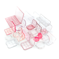Palette de Maquillage Ronde Transparente OEM en Plastique, Emballage Cosmétique Compact pour Fard à Paupières, Boîtier de Poudre Pressée Vide