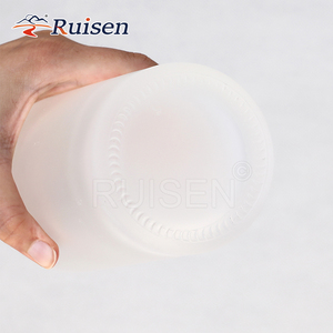 Nhà Sản xuất nhà máy bán vòng Flint Glass Frosted chai với nắp cho Brandy Vodka Tequila tinh thần - Product Image 4