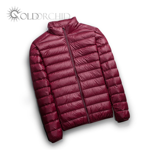 Vestes en plumes de canard, légères et chaudes, <span class=keywords><strong>bon</strong></span> marché, avec logo personnalisé, <span class=keywords><strong>manteau</strong></span> à capuche noir en nylon pour hommes - Product Image 3