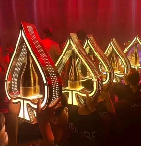 Presentador de botella en forma de corazón acrílico LED de servicio <span class=keywords><strong>VIP</strong></span> personalizado de alta calidad para DJ/discoteca/fiesta Bar noche San Valentín Navidad - Product Image 5