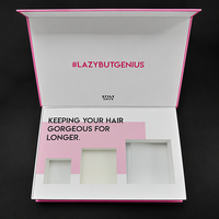 Boîtes d'emballage en carton de qualité supérieure en forme de livre pour perruques, extensions de cheveux, sérums de soin de la peau, vernis à ongles, huiles - Personnalisables