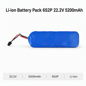 Pack de batteries Li-ion 6S2P 22,2V 5200mAh, pack de batteries rechargeables haute tension 18650 avec connecteur pour drone - Product Image 5
