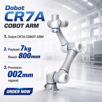 Bras robotique collaboratif DOBOT CR7A, charge utile de 7 kg, effector final à double canal, cobot intelligent à 6 axes avec SDK API