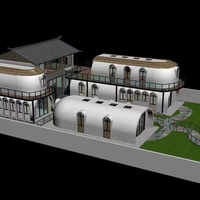 Dôme modulaire en EPS graphite haute densité, ignifuge de classe B1, kit de maison auto-construible pour chalet de vacances et parc