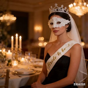 Decoraciones para Fiestas, Decoraciones para <span class=keywords><strong>Despedida</strong></span> <span class=keywords><strong>de</strong></span> <span class=keywords><strong>Soltera</strong></span>, Incluyen Corona, Banda y Velo para Futura Novia, Fiesta <span class=keywords><strong>de</strong></span> <span class=keywords><strong>Despedida</strong></span> <span class=keywords><strong>de</strong></span> <span class=keywords><strong>Soltera</strong></span> - Product Image 4