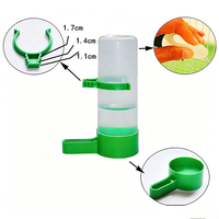 Fontaine à eau automatique pour oiseaux, mangeoire pour perroquets, gobelet d'alimentation pour oiseaux, distributeur d'eau automatique avec clip pour volière, accessoires pour cage à canaris