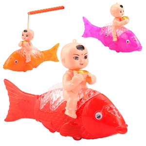 Lanterne électrique en forme de poisson porte-bonheur avec design lumineux pour bébé, jouet musical portable pour enfants, décoration du Nouvel An chinois - Product Image 2