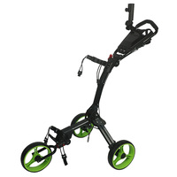 Chariot de golf pliable portable en alliage d'aluminium à trois roues pour le parcours de golf