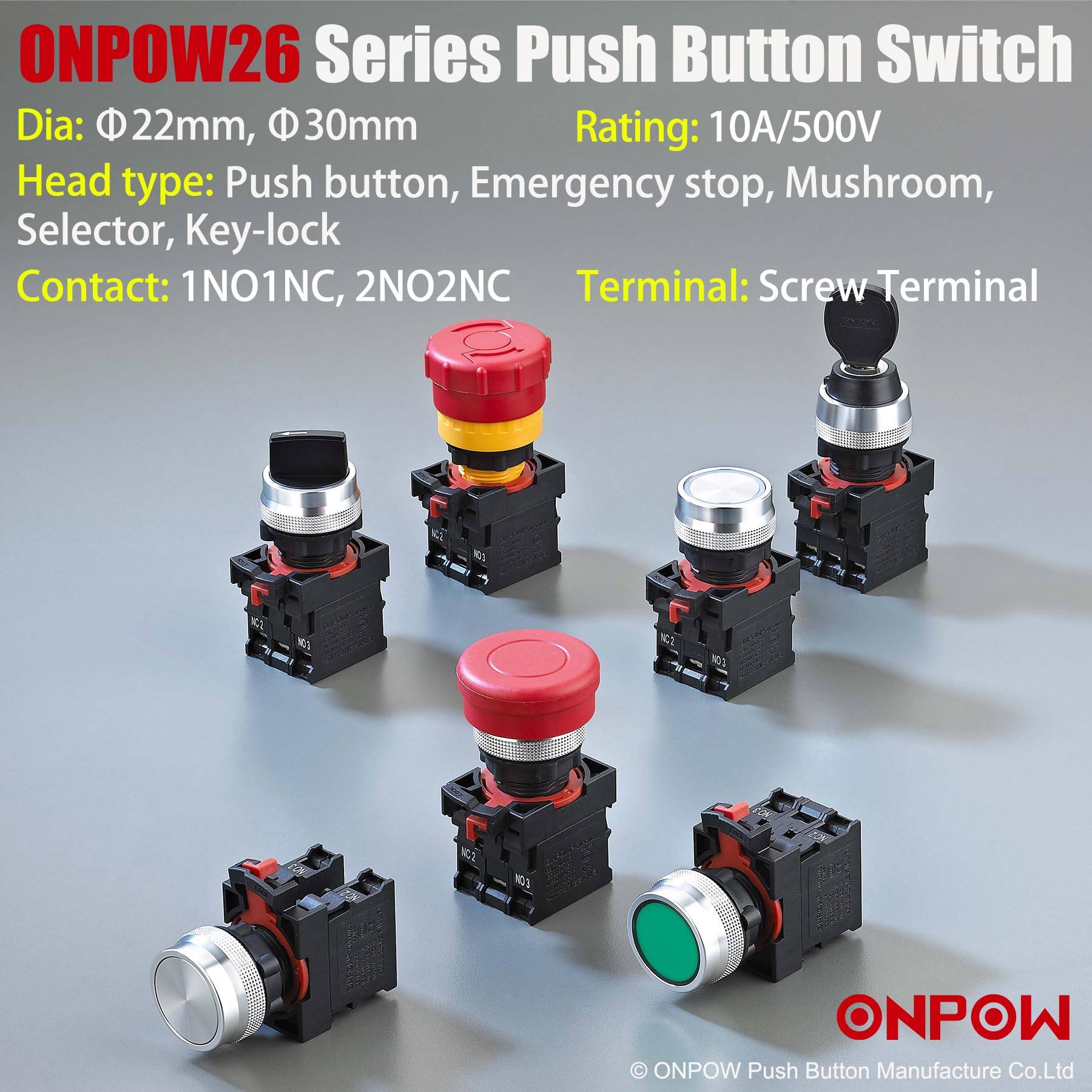 8,10,12,16,22,25,30mm Plastic Momentary Latching Factory Outlet High Quality Push Button Switch