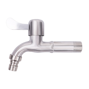 304 Stainless Steel Extended Faucet 360 Rotating Single <b>Handle</b> <b>Mop</b> Pool Sink Faucet for Balcony Utility Sink Wash Machine Inlet - Product Image 5