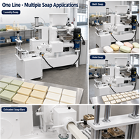 Petite ligne de production de savon 150 kg/h, machine à fabriquer du savon en barre pour lessive, toilettes et bain, pour petite usine