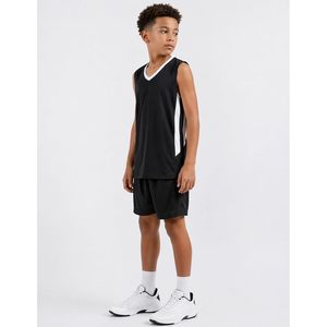 Maillot de basketball réversible en mesh pour jeunes garçons FOXA, col en V, anti-transpiration, uniforme sportif pour entraînement sportif - Product Image 4