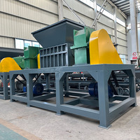 Automatische Dubbele As Shredder Machine Stronk Olijf Core Kokosnoot Schelp Fiber Raffia Houtwol Landbouw Shredder Machine