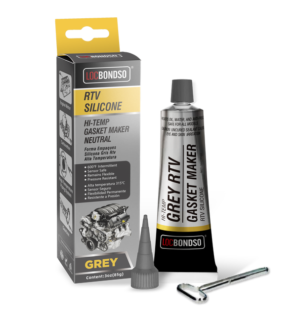 LOCBONDSO RTV Silicone Hi-temp Neutral Low Odor Silicone Room Temperature Curing Rtv Silicone Gasket Maker Sealant