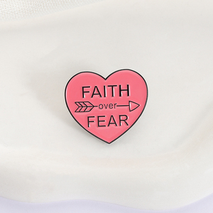Spille con spilla con la fede per la paura della bibbia con spilla in smalto verso di gesus in metallo religioso con spilla distintivo per gioielli regalo - Product Image 1