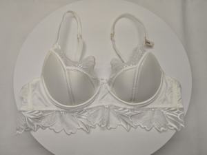 Bộ đồ lót nữ gợi cảm ren, có gọng, cúp đầy, không dây, thoáng khí, nâng ngực, thêu họa tiết trơn, chất liệu dệt kim mỏng, mùa hè, năm 2025 - Product Image 6