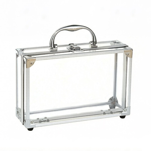 Boîte <span class=keywords><strong>de</strong></span> rangement transparente portable pour dossiers, étui <span class=keywords><strong>de</strong></span> projet <span class=keywords><strong>avec</strong></span> poignée, conteneur <span class=keywords><strong>de</strong></span> rangement en <span class=keywords><strong>plastique</strong></span> <span class=keywords><strong>avec</strong></span> <span class=keywords><strong>couvercle</strong></span>, bac <span class=keywords><strong>de</strong></span> rangement plat empilable pour documents - Product Image 1