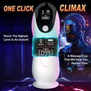 Masturbateur à aspiration automatique - 8 modes de vibration, ventouse puissante, commande vocale intelligente, vagin réaliste 3D, recharge USB, sextoy, commande en gros - Product Image 3